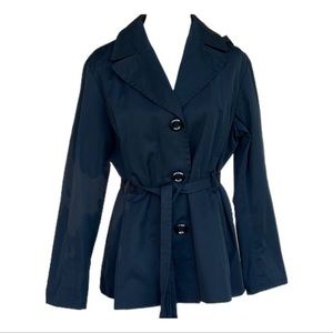 Black All-Weather Trench Coat